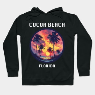 Cocoa Beach Florida (with White Lettering) Hoodie